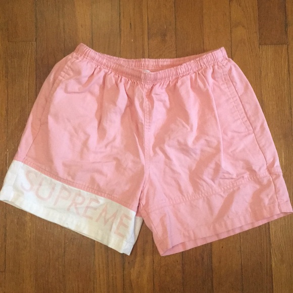 supreme banner shorts